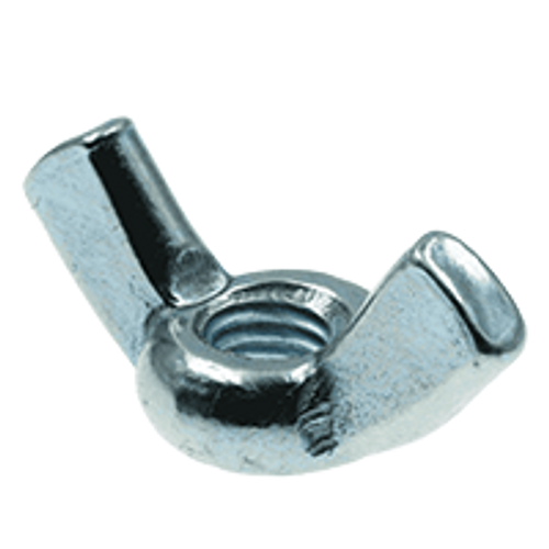 1/4"-20 TYPE A,LIGHT SERIES  WING NUTS,COLD FORGED, COARSE LOW CARBON ZINC CR+3, Qty 100