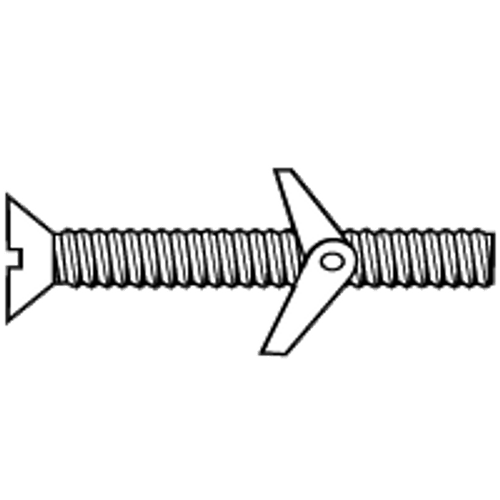 5/16"-18x4" ROUND SLOT Toggle BoltZinc , Qty 50