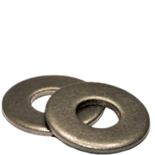 1/4" USS Flat Washers, Low Carbon, Plain, Qty 5
