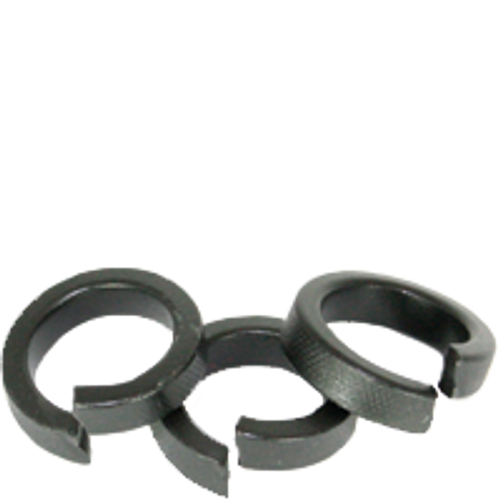 Hi-Collar Split Lock Washers, Thread Size 1 1/4", Medium Carbon Steel, Plain, Qty 10