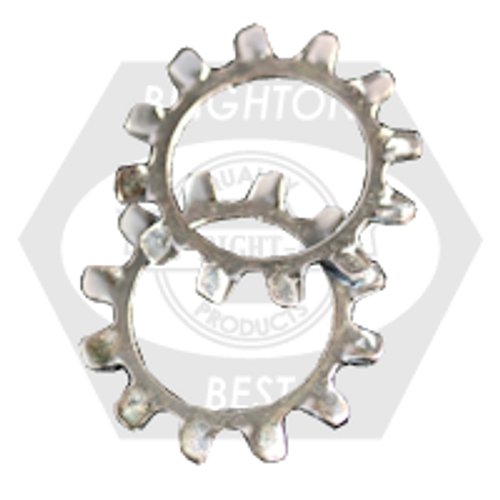 5/16" External Tooth Lock Washer, Zinc Cr+3, Qty 1000