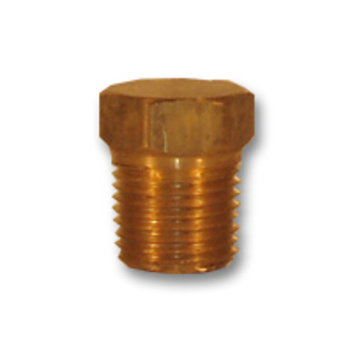 Midland Metal 3/4 BRASS SOLID HEX HD PLUG - 121S-12