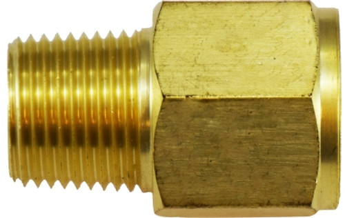 Midland Metal 28869 Adapters, BSPT/BSPP Fittings, 3/8 Mip x 3/8 F Bspp Adapter, Brass Fittings