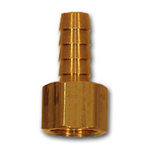 Midland Metal 29FS-46 Hose to Ball End Swivels, MAF/USA HOSE BARB, 1/4 x 3/8 Fe Hose Brb Swvl, MAF/USA Brass Fittings