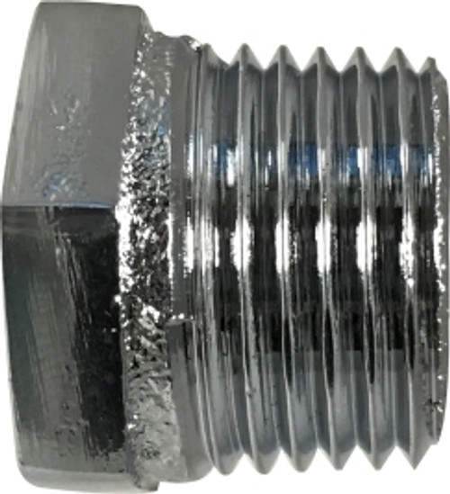 Midland Metal 45502 Bushing, 3/8 in MIP x 1/4 in FIP, Brass, Chrome-Plated