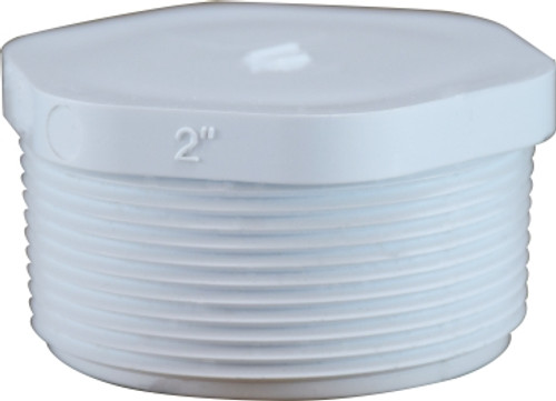 Midland Metal 55513 Plug, 4 in MPT, PVC, SCH 40 Schedule