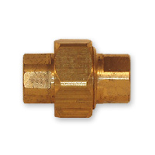 Mid-America Fittings LF104-2 Union, 1/8 in FPT x 1/8 in FPT, 1-1/4 in, Brass