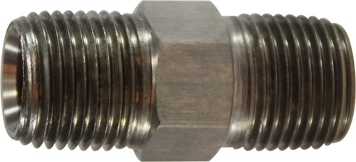 Midland Metal 3/8X2" LONG STN STL HEX NIPPLE - SS540462.0