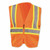 OCCUNOMIX CL 2 VEST  MESH  BEADEDTAPE  ZIP  2 POC  YEL-2X ECO-IM2TZ-OS