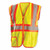 OCCUNOMIX VEST MESH 2TONETAPE ZIPPER CL2 YEL 5X LUX-SSCLC2Z-Y3X
