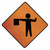 CORTINA 36" RIGHT LANE CLOSED AHEAD  3016042 07-800-3064