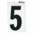 BRADY® BRADY 3 IN SELF ADHESIVENUMBER 5 10/PACK
