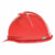 MSA V-GARD VENTED RED HARD CAP 6 POINT SUSP.