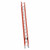 LOUISVILLE LADDER 28' FIBERGLASS EXTENSIONLADDER W/ D RUNG 2 SECT