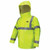 MCR SAFETY PVC/NOMEX FR JACKET CL-3CAPE VENT BACK FL-LIME