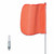 CHECKERS WARNING WHIP3'12" ORANGEFLAGPLAINHEX BASE
