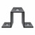 CHECKERS WRNG WHIP FLAT SURFACE MOUNT BRACKET12 GAUGEBL