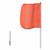 CHECKERS WARNING WHIP8'12" ORANGEFLAGPLAINQUICK DISC