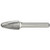 Alfa Tools B71252L SF-1L Carbide Burr Tree Radius End 6" Oal Single Cut