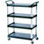 RUBBERMAID COMMERCIAL 4 SHELF CART- OPEN SIDED