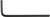 BONDHUS 3/32" HEX L-WRENCH - SHORT BX/100