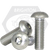 5/16"-18 x 5/8" Button Socket Caps, Coarse, 18-8 Stainless Steel A2, Fully Threaded, Qty 100