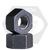 1 1/4"-7 Hex Nuts A194 / Sa 194 2H Heavy, Plain Finish, Made in USA, Qty 250
