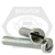 1/4"-20 x 3/4" Machine Screw Fillister Head Slotted, Coarse, Zinc Cr+3, Fully Threaded, Qty 3000