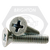 3/8"-16 x 2 1/4" Flat Head Phillips Machine Screw Flat Head Philips Zinc Cr+3, Fully Threaded, Qty 400