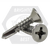 #10-16 x 1 1/2" Indent Hwh,Lgt Duty #3 Point Teks Self Drilling Screws (Inch), Bulk- Climaseal, Fully Threaded, Qty 3000