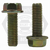 M10-1.50 x 25 mm (FT), Coarse, 10.9 Hex Flange Screw Non Serrated DIN 6921, Zinc-Yellow Bake, Qty 100
