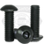 3/8"-16 x 1 3/8" Button Socket Caps, Coarse, Alloy, Thermal Black Oxide, Qty 100