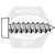 #10 x 1 1/2" Flat Head Phillips Particle Board Screws Plain, Hardened, Partially Threaded, Qty 5000