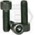 1/2"-12 x 5" BSW Socket Head Cap Screws, Alloy, Thermal Black Oxide, Partially Threaded, Qty 25