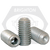 #8-32 x 1/8" Socket Set Screws Cup Point, Coarse, Alloy, Zinc-Bake Cr+3, Qty 100