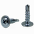 #12-14 x 4" Indent Hwh UNSlot,#3 Point Proferred Self-Drill, Self Drilling Screw, Zinc Cr+3, Qty 5