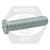 #10-24 x 1" Flanged Capacitor Discharge (Cd) Stud, Aluminum, Qty 2500