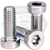 #10-24 x 1" Low Head Socket Cap Screws 316 Stainless Steel A4, Fully Threaded, Qty 100