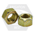 M10-1.50 Metric Hex Cone Locknut, Class 8, DIN 980-V, Coarse, Zinc Yellow & Wax, Qty 750