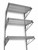 GENERIC Wall Shelving,H 54,W 60,D 18,Chrome 2HGF5