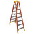 WERNER Twin Stepladder,Fiberglass,IA,8ft,T6200 T6208