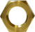 Midland Metal 28124 Hex Locknut, 1/4 in NPSL, Brass