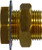 Midland Metal 28311 Bulkhead Anchor Coupling, 3/4 in FNPT x 3/4 in FNPT, 1-1/2 in, Brass