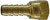 Midland Metal 32338C Female 37 Deg JIC Flare Swivel, Hose Barb, 3/4 Barb x 3/4 Jic Crimp Style, Brass Fittings