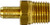 Midland Metal 32150 Adapter, 1/4 in Barbed x 1/8 in MIP, Brass