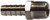 Midland Metal 32004SS Straight Adapter, 1/4 in Hose Barbed x 1/8 in MIP, Stainless Steel