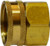 Midland Metal 30006 Straight Swivel Adapter, 3/4 in FGH x 3/4 in FIP, Brass