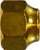 Midland Metal 10038 Hex Short Forged Nut, 3/16 in SAE 45 deg Flare, Brass