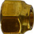 Midland Metal 10046 Extra Heavy Hex Short Forged Nut, 1/4 in SAE 45 deg Flare, Brass