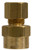 Midland Metal 18145 Adapter, 1/4 in Compression x 1/8 in FNPTF, Brass